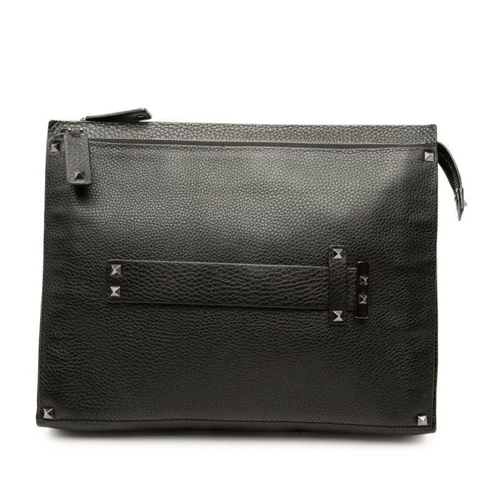 Valentino Rockstud Leather Clutch Bag